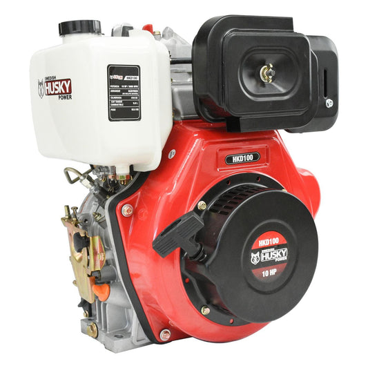 Motor diésel Husky Power HKD100 de 10 HP, vista principal.