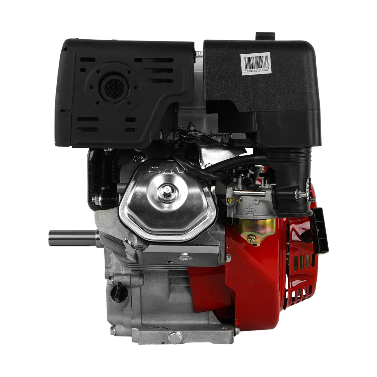 Motor a gasolina Husky Power RLM1600 de 16 HP, vista frontal.