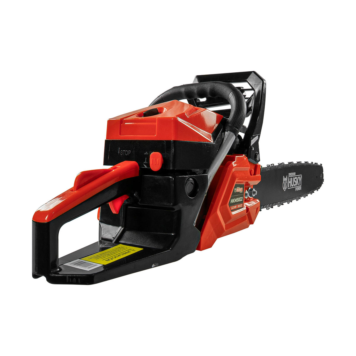 Motosierra Husky Power HKM5822 de 58 cc con barra de 22 pulgadas, kit completo.