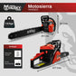 Motosierra Husky Power HKM5822 de 58 cc con barra de 22 pulgadas, infografía de dimensiones.
