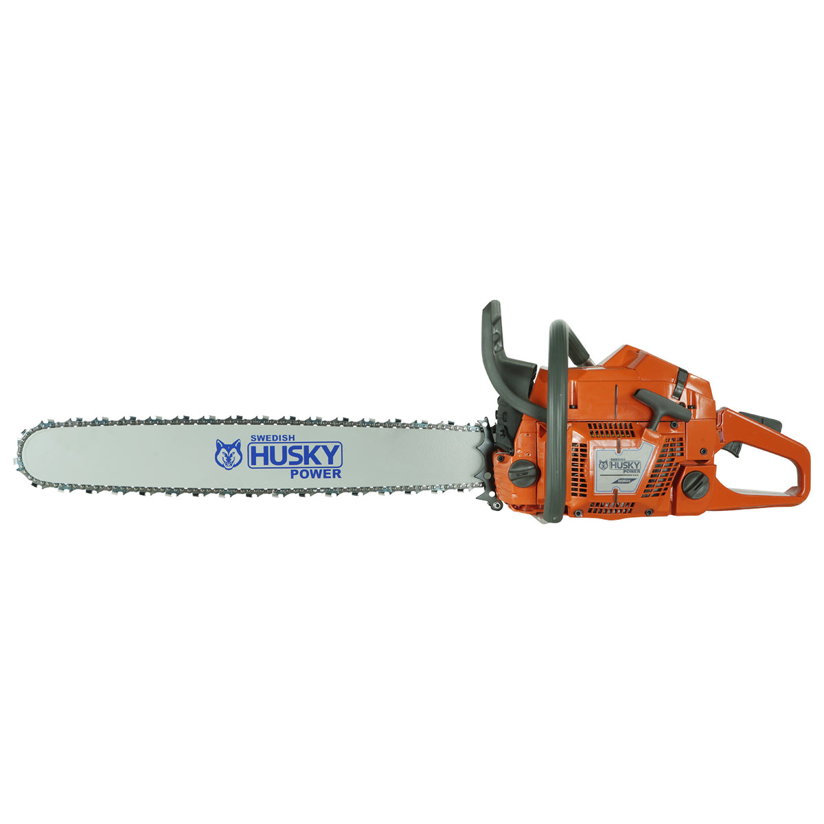 Motosierra Husky Power SH36524 de 61.5 cc con barra de 24 pulgadas, vista principal.
