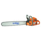 Motosierra Husky Power SH36524 de 61.5 cc con barra de 24 pulgadas, vista opuesta.