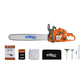 Motosierra Husky Power SH36528 de 61.5 cc con barra de 28 pulgadas, kit completo.