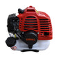 Motosierra telescópica Husky Power HKMT2600 de 26 cc con barra de 12 pulgadas, detalle del motor.