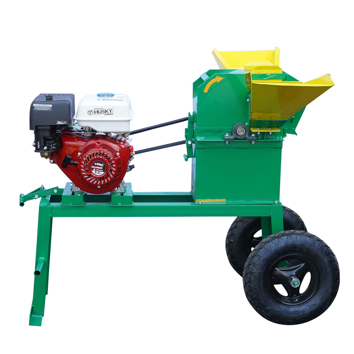 Picadora de forraje Rayken RKP2000B-HSK9 con motor Husky 9 HP, vista principal.