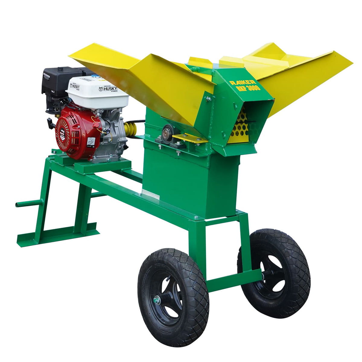 Picadora de forraje Rayken RKP3000B-HSK13 con motor Husky de 13 HP, vista principal.