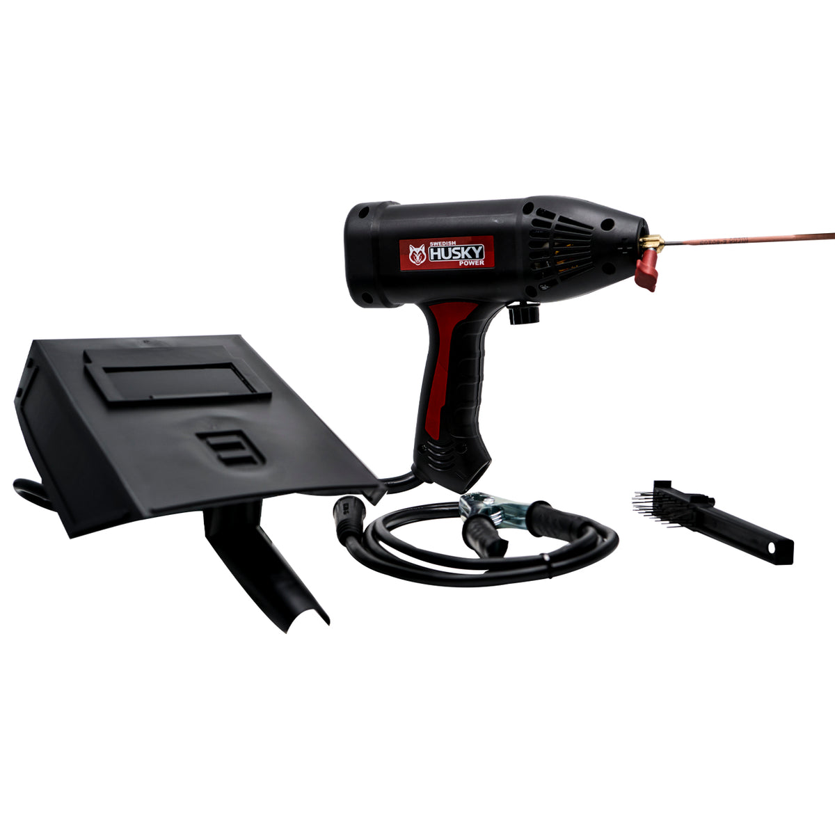 Pistola soldadora Swedish Husky Power STINGER 110 V 120 A, kit completo.