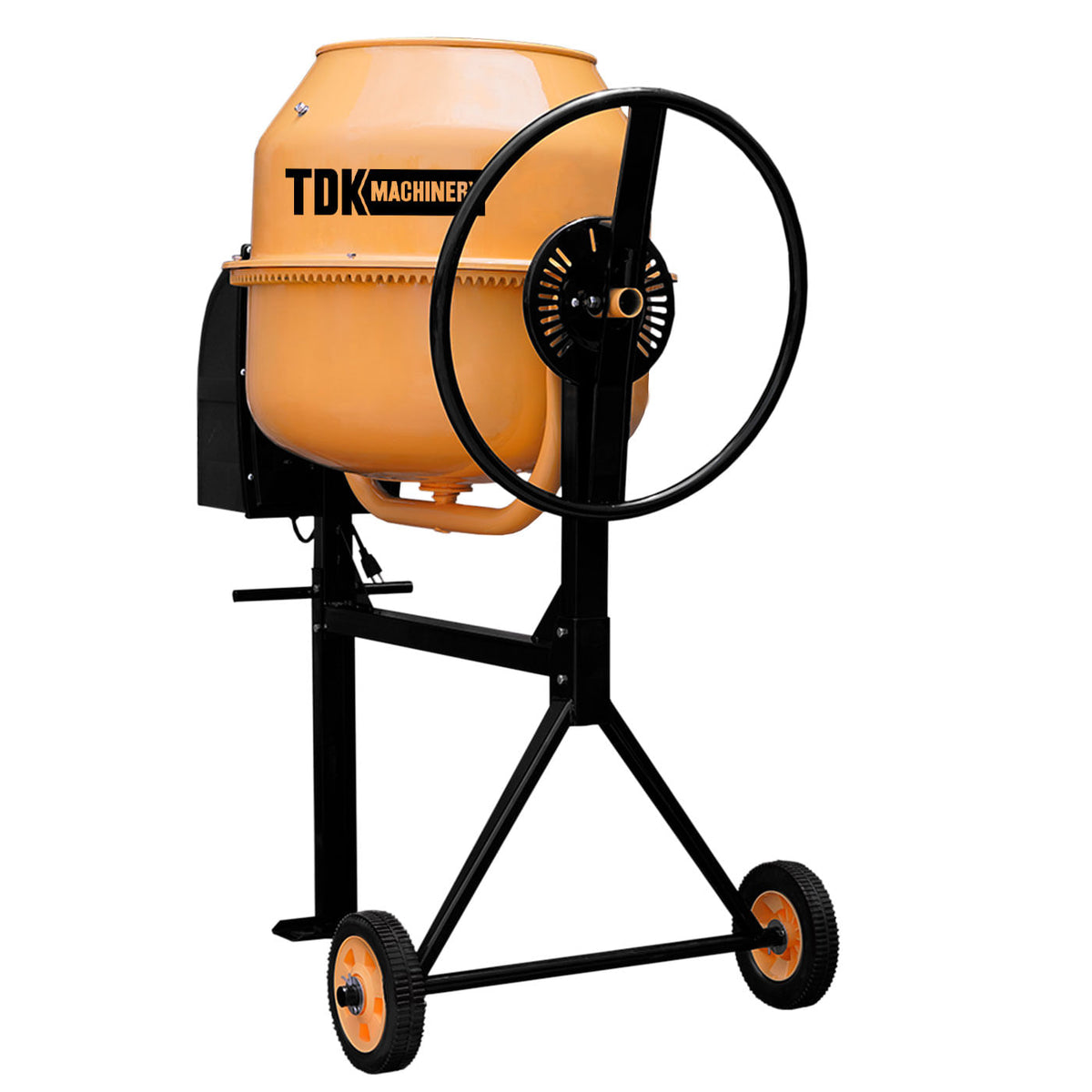 Revolvedora eléctrica TDK MATCH II 140 L de medio saco, vista lateral.