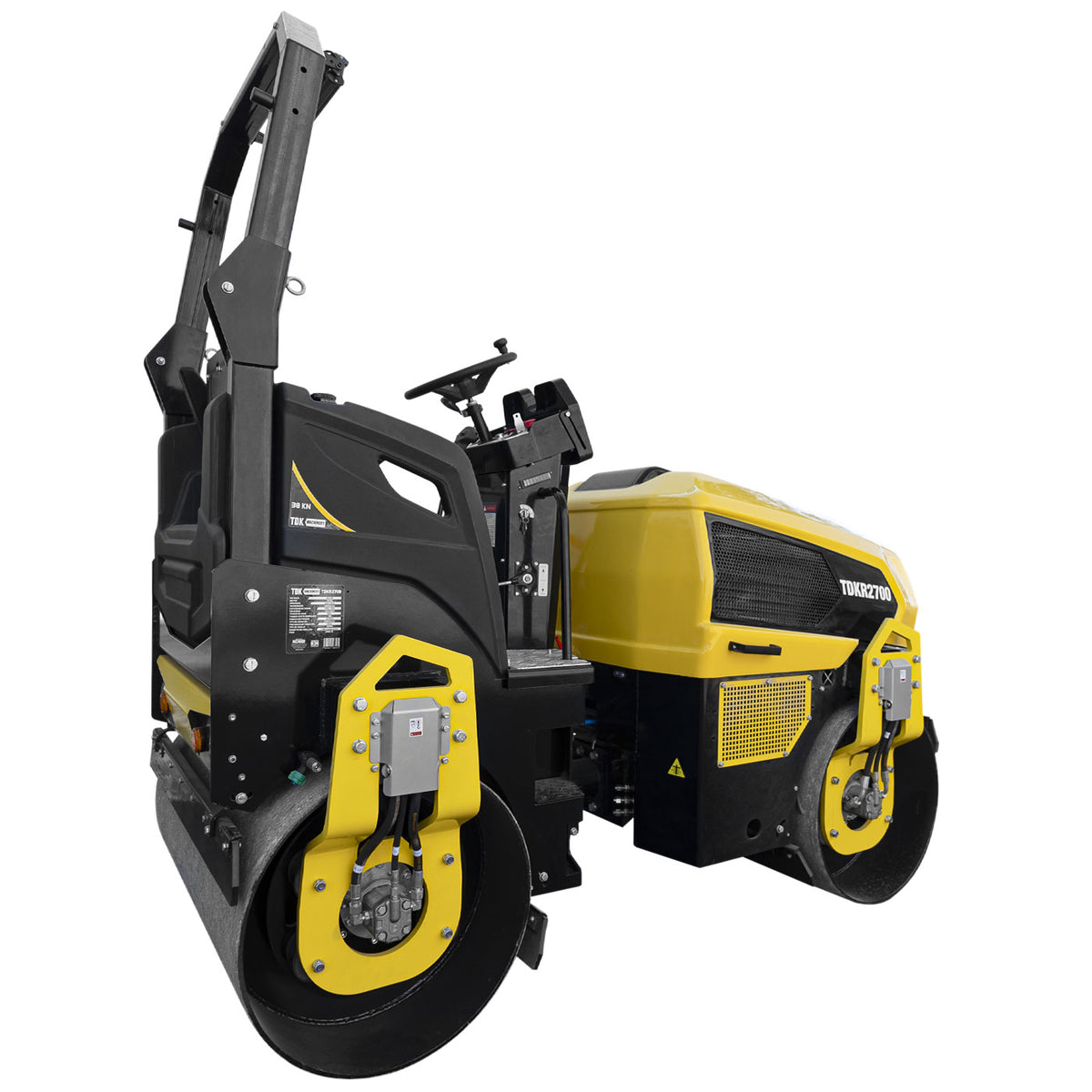 Rodillo vibratorio doble TDK TDKR2700, vista lateral.