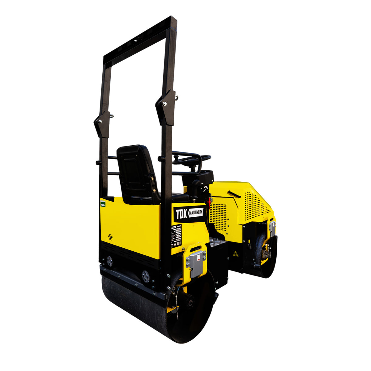 Rodillo vibratorio doble TDK TDKR990, vista lateral.