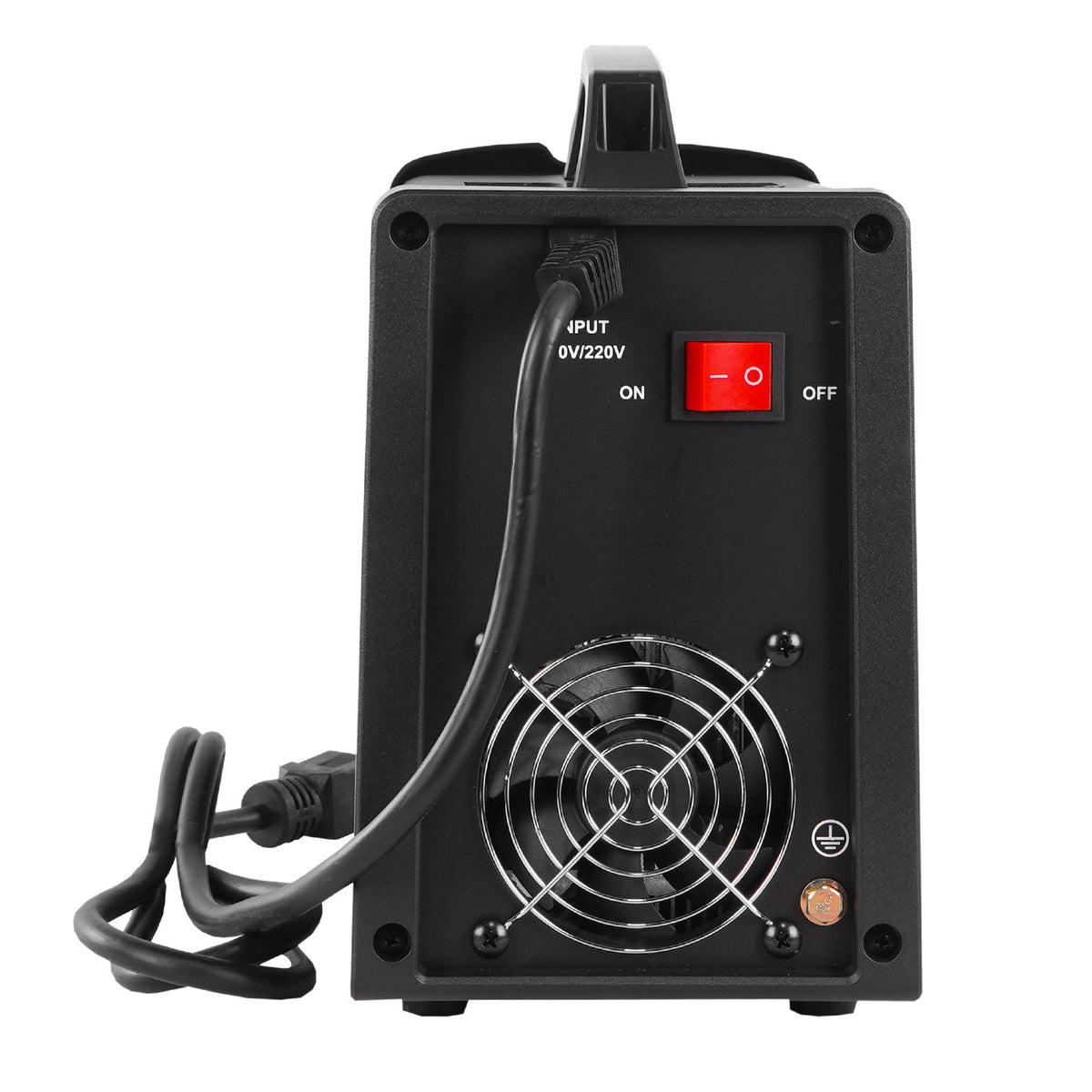 Soldadora inverter Husky Power GE-201 110/220 V, trasera cables.