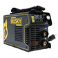 Soldadora inverter Husky Power HKS-140 110/220 V, vista en tres cuartos.