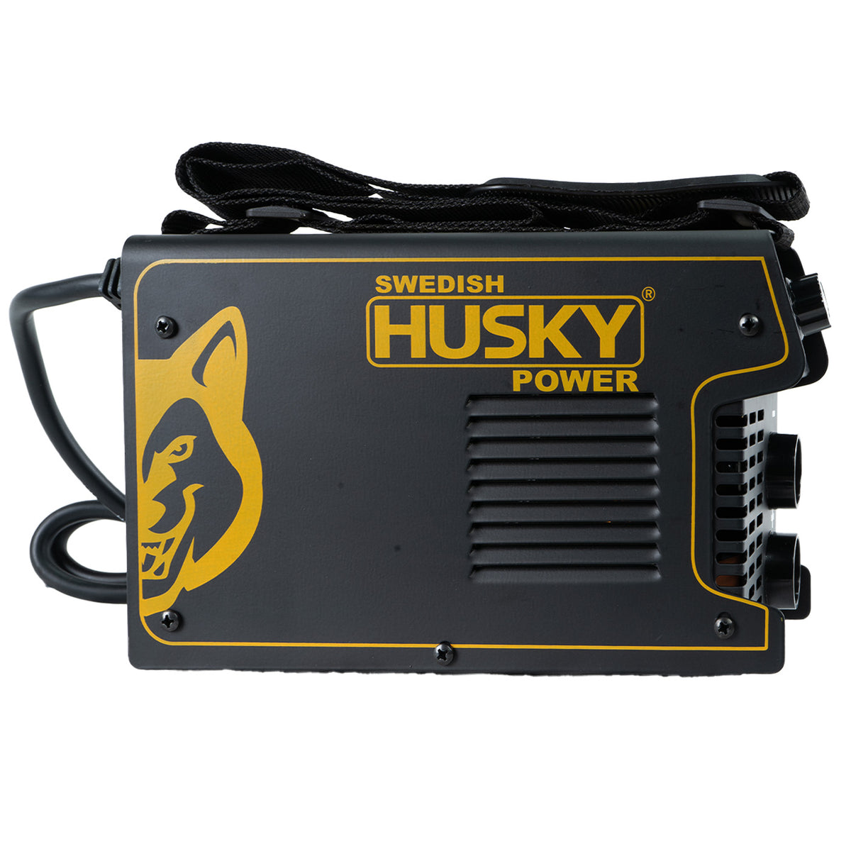 Soldadora inverter Husky Power HKS-140 110/220 V, vista lateral.