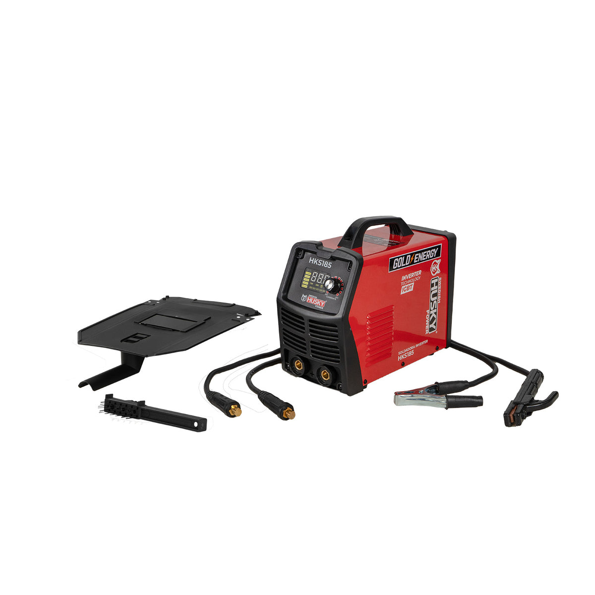 Soldadora inverter Husky Power HKS-185 110/220 V, kit completo.