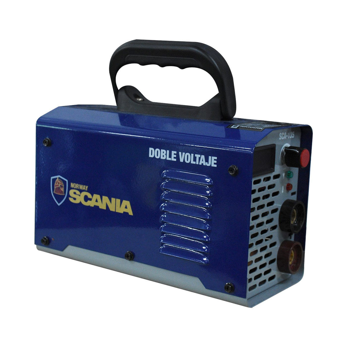 Soldadora inverter Scania SCA-135, vista tres cuartos.