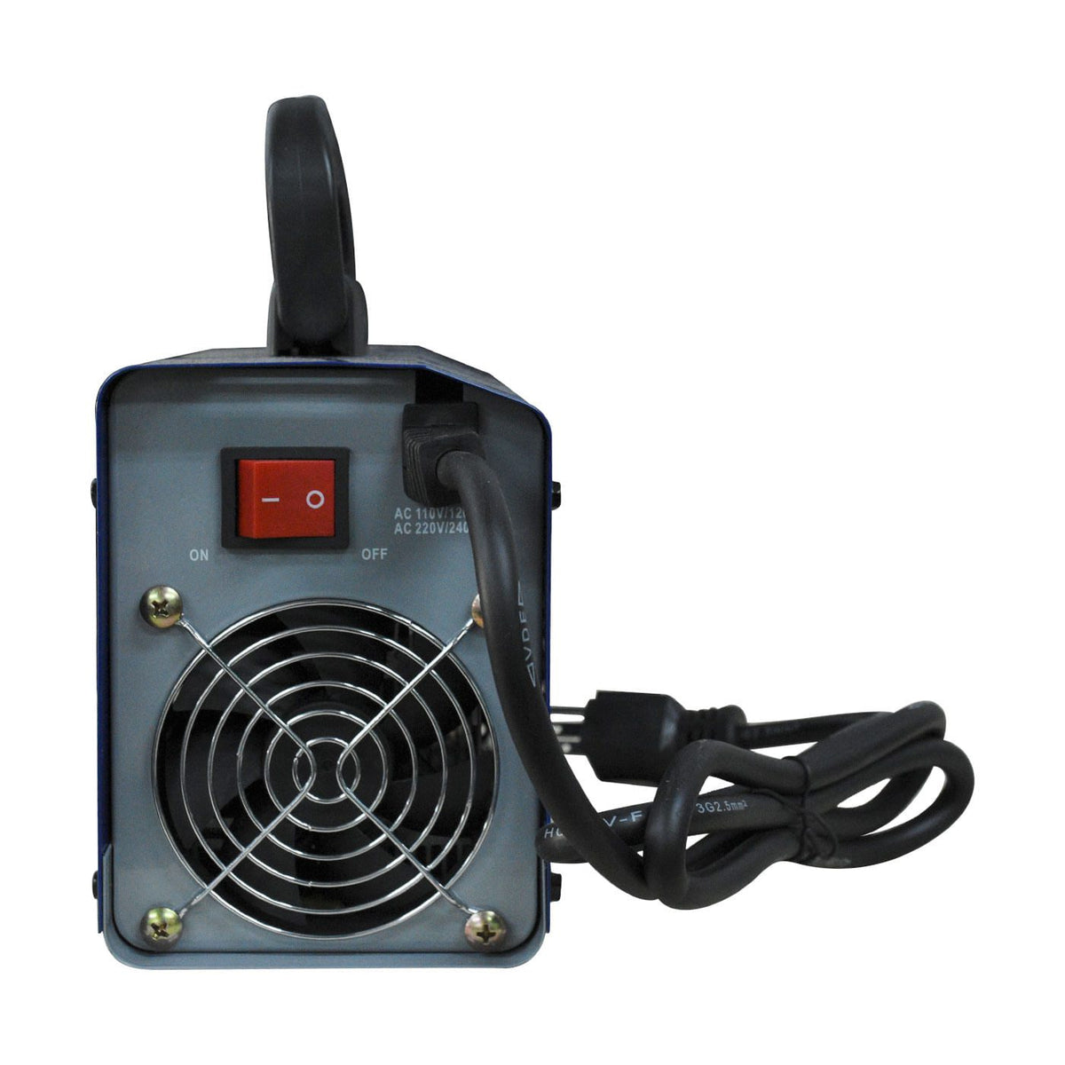 Soldadora inverter Scania SCA-135, vista posterior.