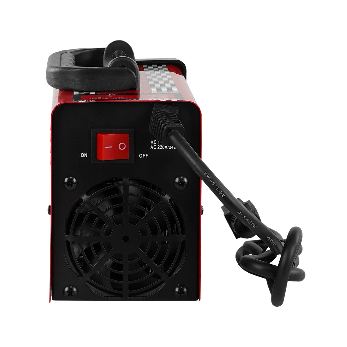 Soldadora inverter Stallion ST-R14, vista posterior.