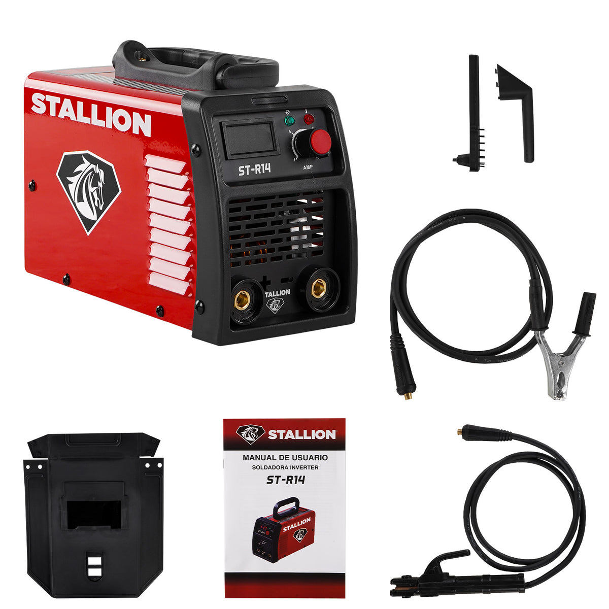 Soldadora inverter Stallion ST-R14, kit completo.