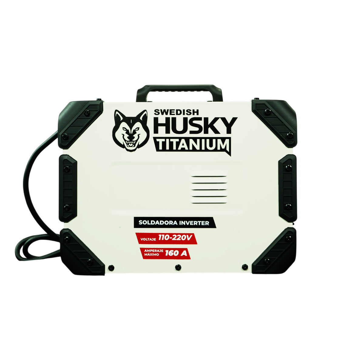 Soldadora inverter Swedish Husky Power TT185, vista lateral.