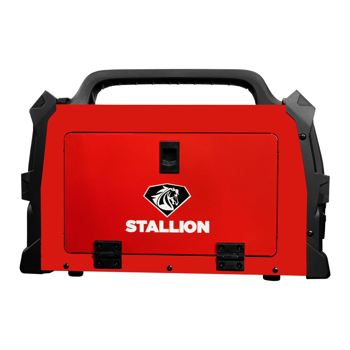 Soldadora multiproceso Stallion STM135, vista posterior lateral.