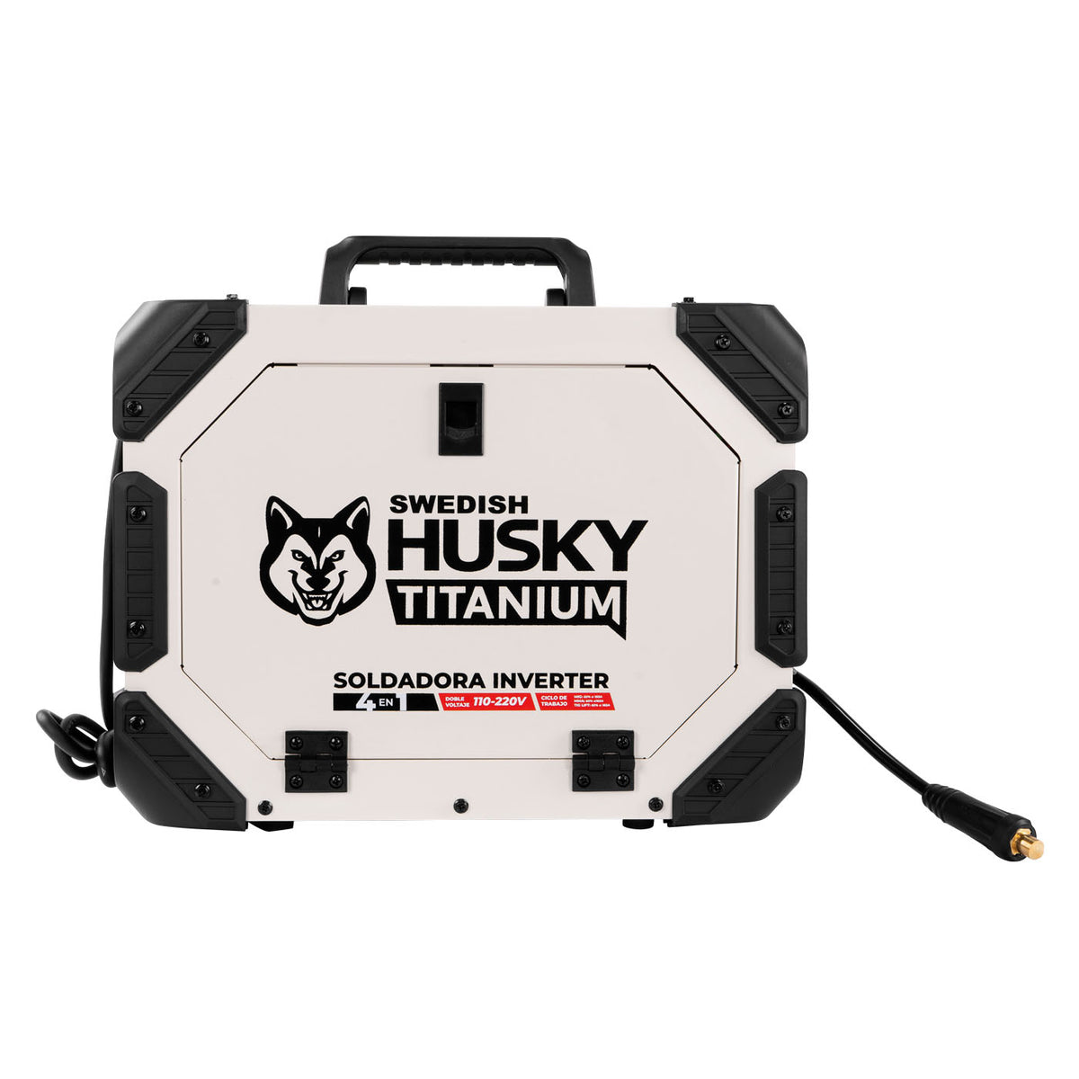 Soldadora multiproceso Swedish Husky Power TM4160, vista lateral.