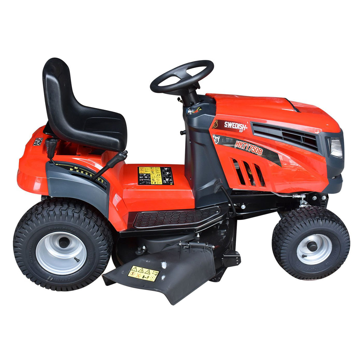 Tractor podador Husky Power HKT1750B de 42 pulgadas y 17.5 HP, vista lateral.