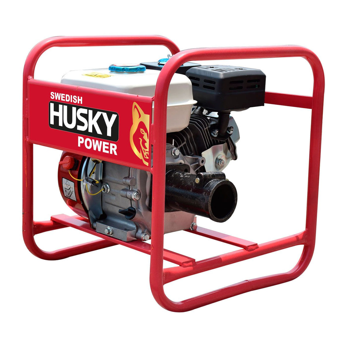Vibrador de concreto Husky Power HKV386-65 con motor de 6.5 HP, vista opuesta.