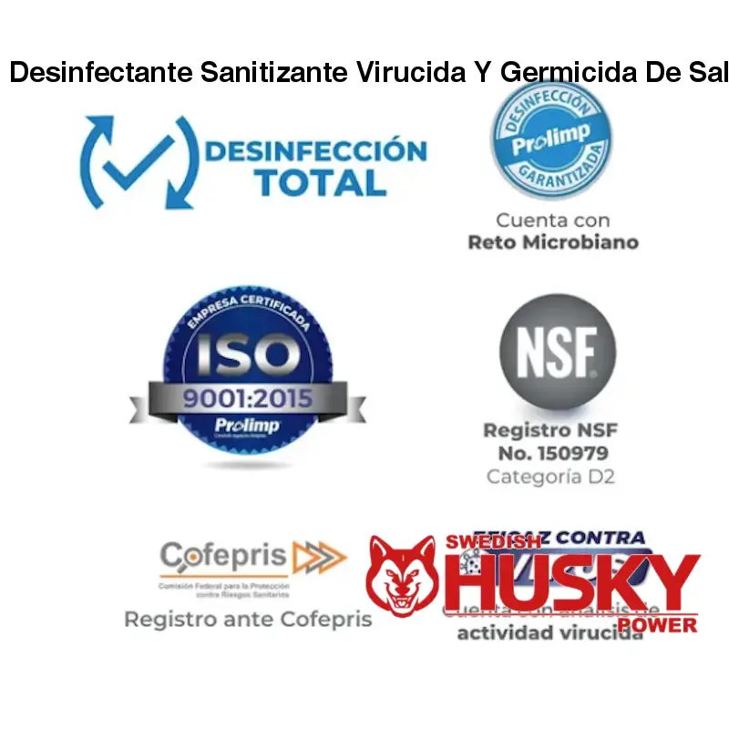 Desinfectante Sanitizante Virucida Y Germicida De Sales