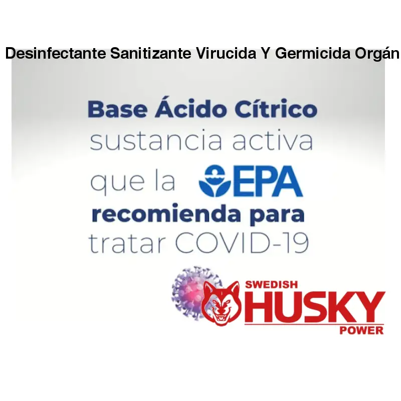 Desinfectante Sanitizante Virucida Y Germicida Orgánico