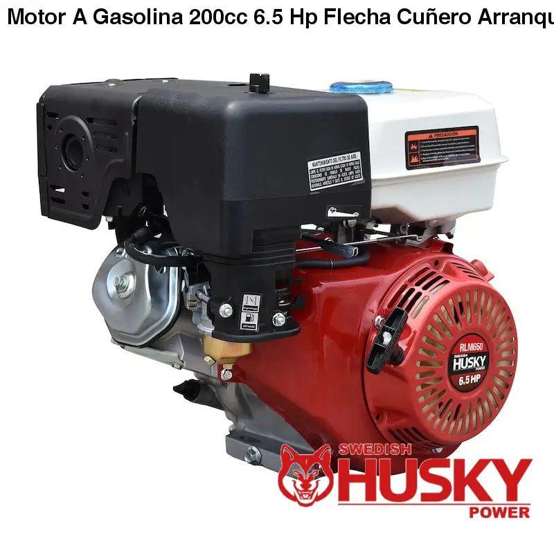 Motor A Gasolina 200cc 6.5 Hp Flecha Cuñero Arranque Manual