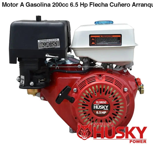 Motor A Gasolina 200cc 6.5 Hp Flecha Cuñero Arranque Manual